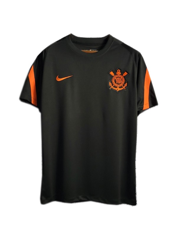 Corinthians maglia da allenamento pre-partita maglia da calcio da uomo nera uniforme da calcio maglia sportiva 2022-2023
